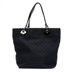 Shoulder Bag Eclipse Tall Tote Black Monogrammed Canvas