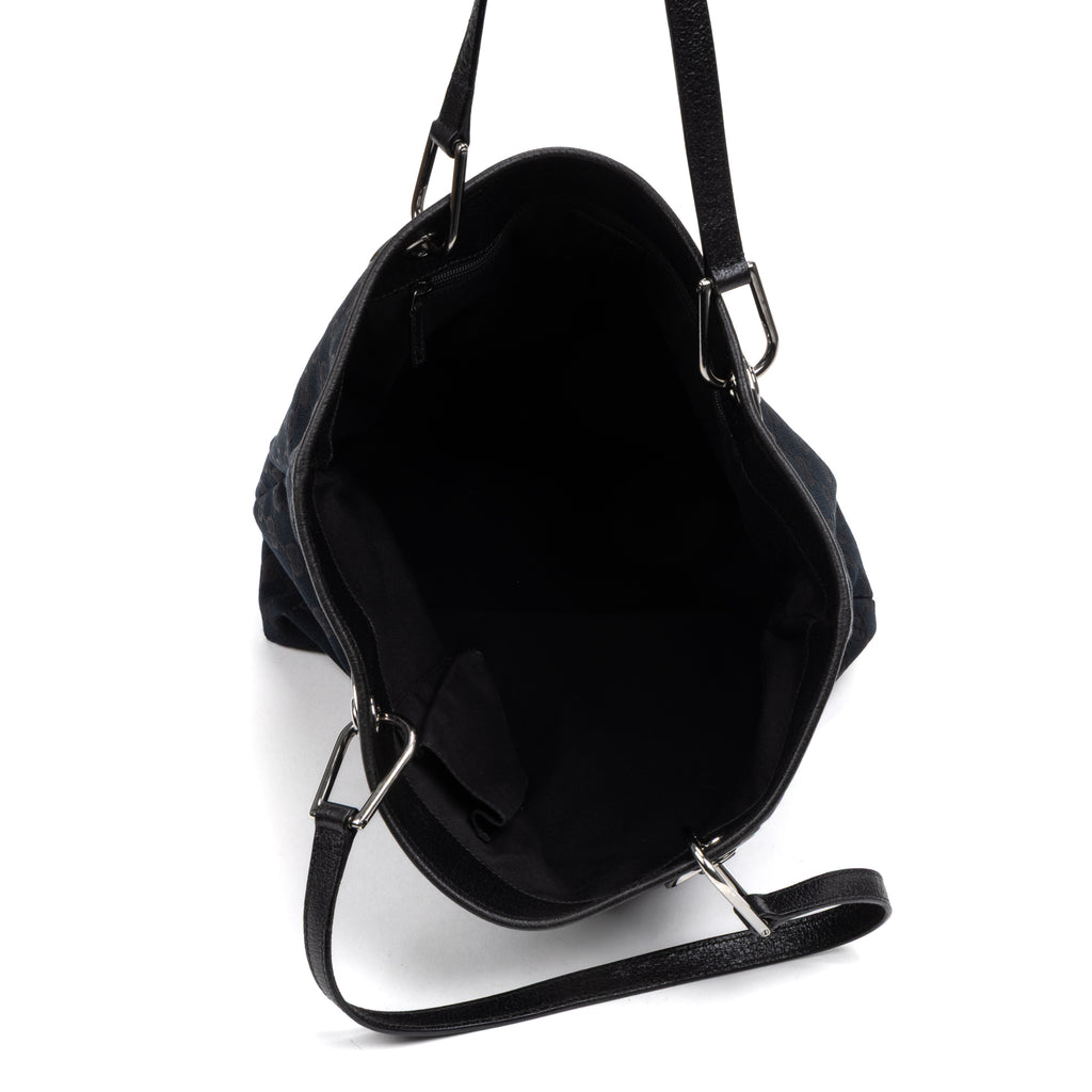 Shoulder Bag Eclipse Tall Tote Black Monogrammed Canvas