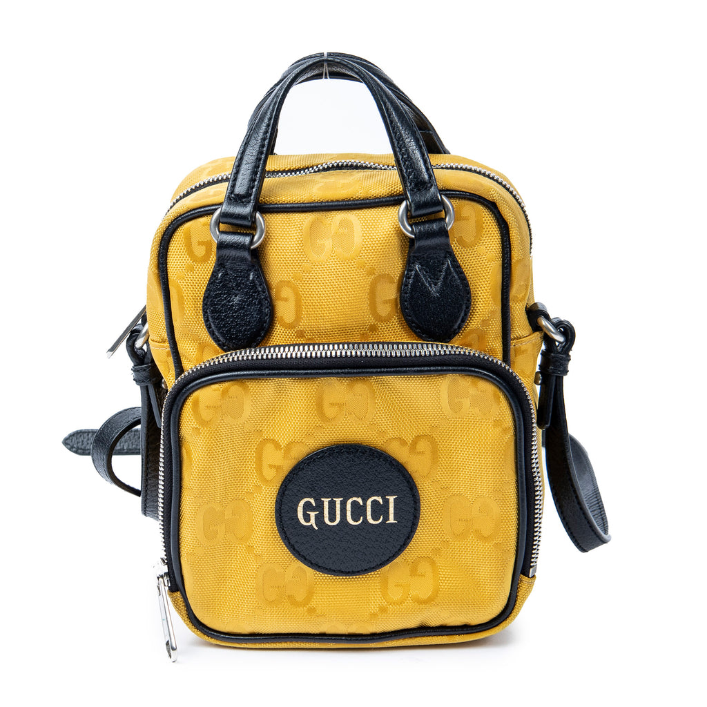 Shoulder Bag Off The Grid Crossbody Yellow Monogrammed Nylon Canvas
