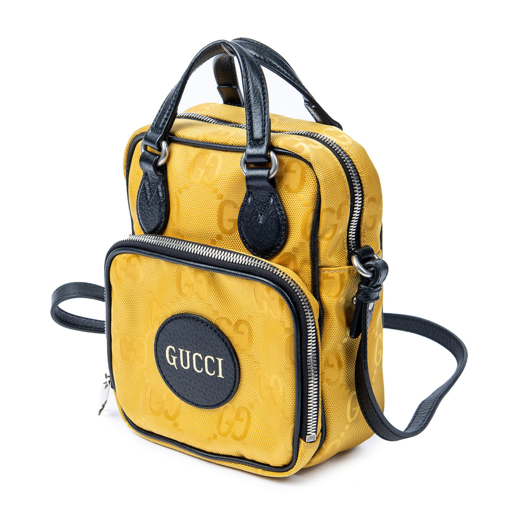Shoulder Bag Off The Grid Crossbody Yellow Monogrammed Nylon Canvas