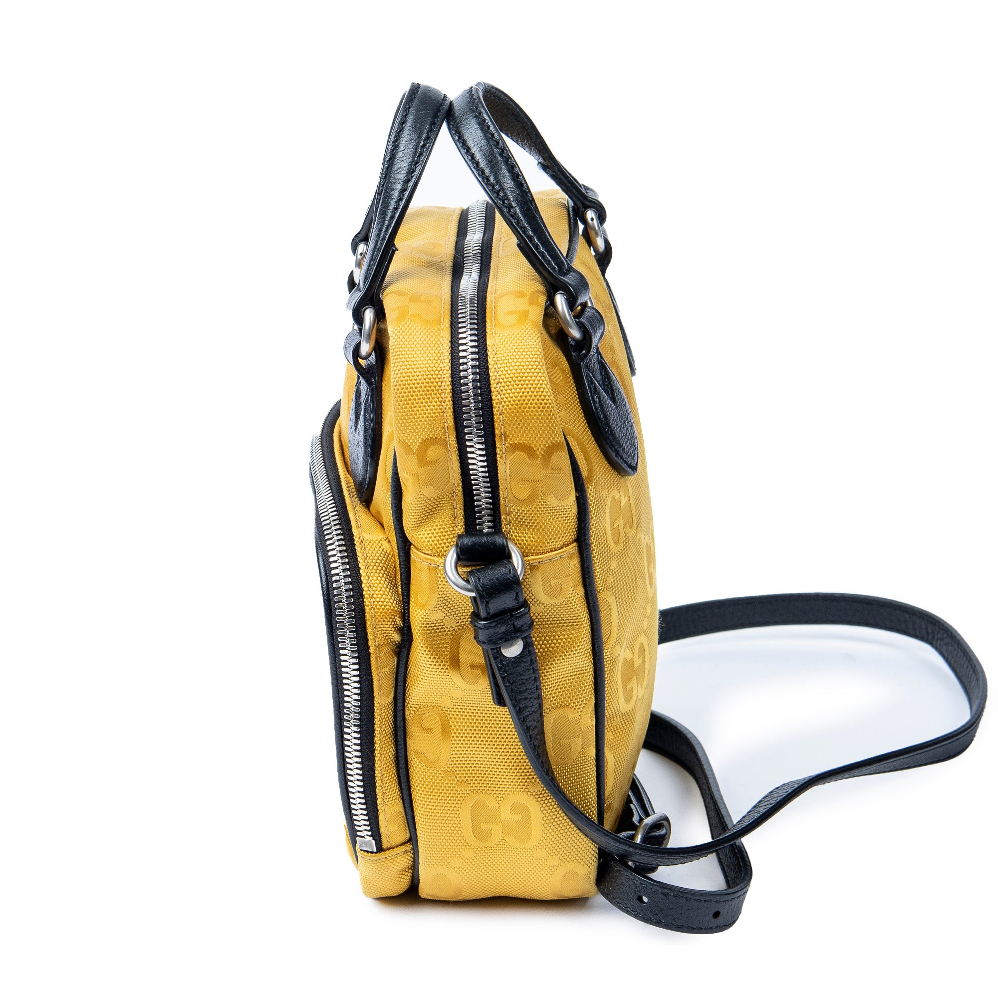 Shoulder Bag Off The Grid Crossbody Yellow Monogrammed Nylon Canvas