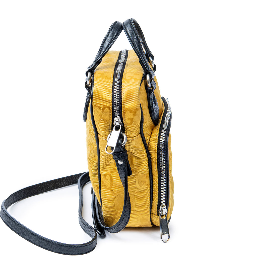 Shoulder Bag Off The Grid Crossbody Yellow Monogrammed Nylon Canvas