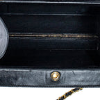 Shoulder Bag Vintage Chain Box Bag Black Quilted Lambskin Leather