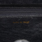 Shoulder Bag Vintage Chain Box Bag Black Quilted Lambskin Leather