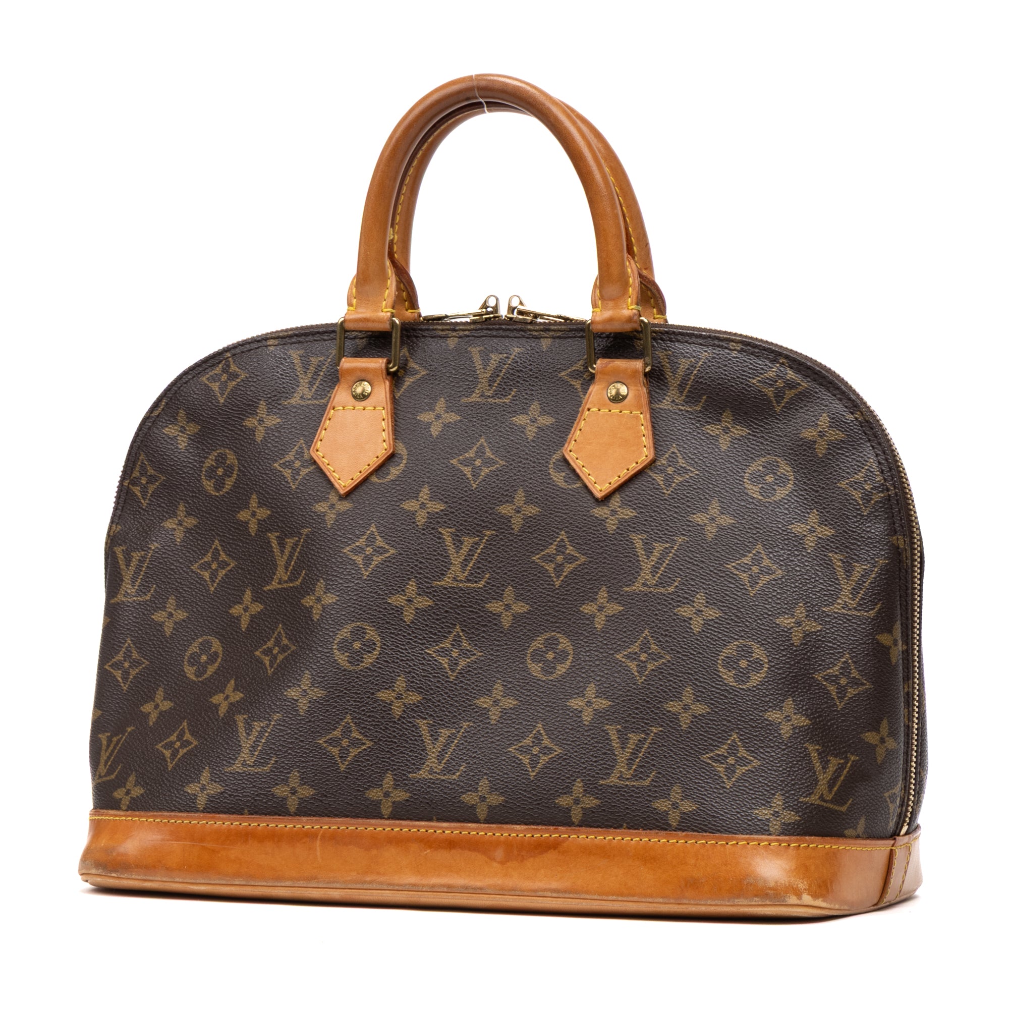 Handbag Alma PM Brown Monogram Canvas