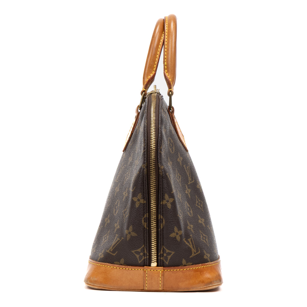 Handbag Alma PM Brown Monogram Canvas