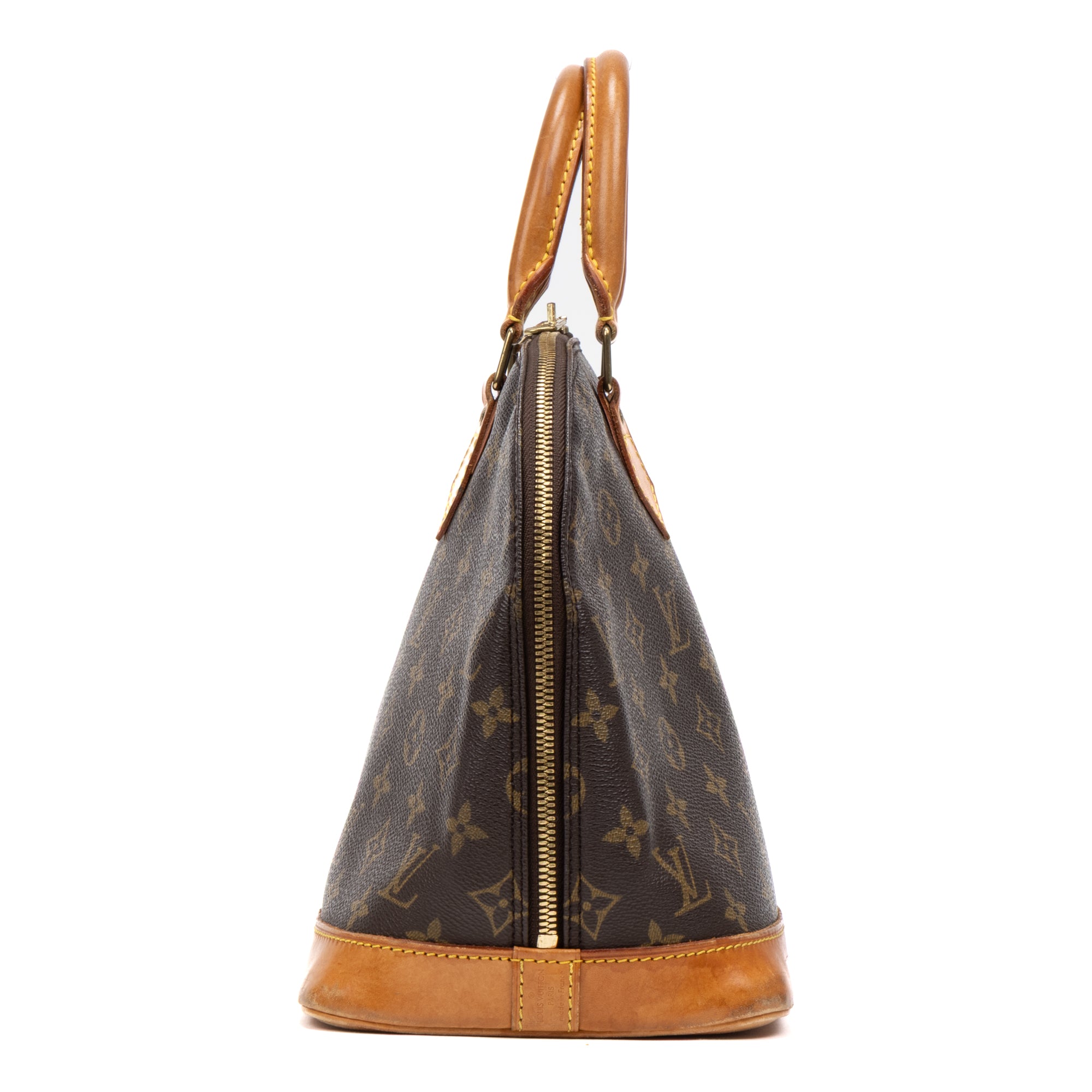 Handbag Alma PM Brown Monogram Canvas