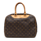 Handbag Deauville Brown Monogram Canvas