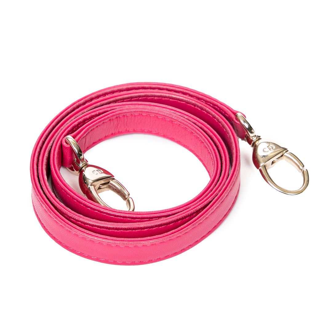 Shoulder Bag Large Lady Dior Fuchsia Pink Cannage Lambskin Leather