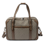 Travel Bag Carry-On Weekender Beige Diamante Canvas