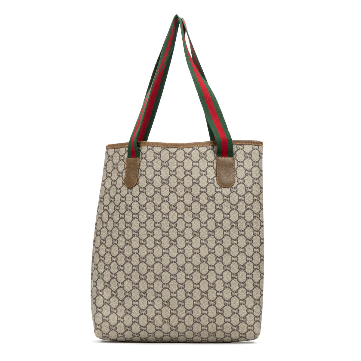 Shoulder Bag Web Gucci Plus Vertical Tote Beige GG Plus Coated Canvas