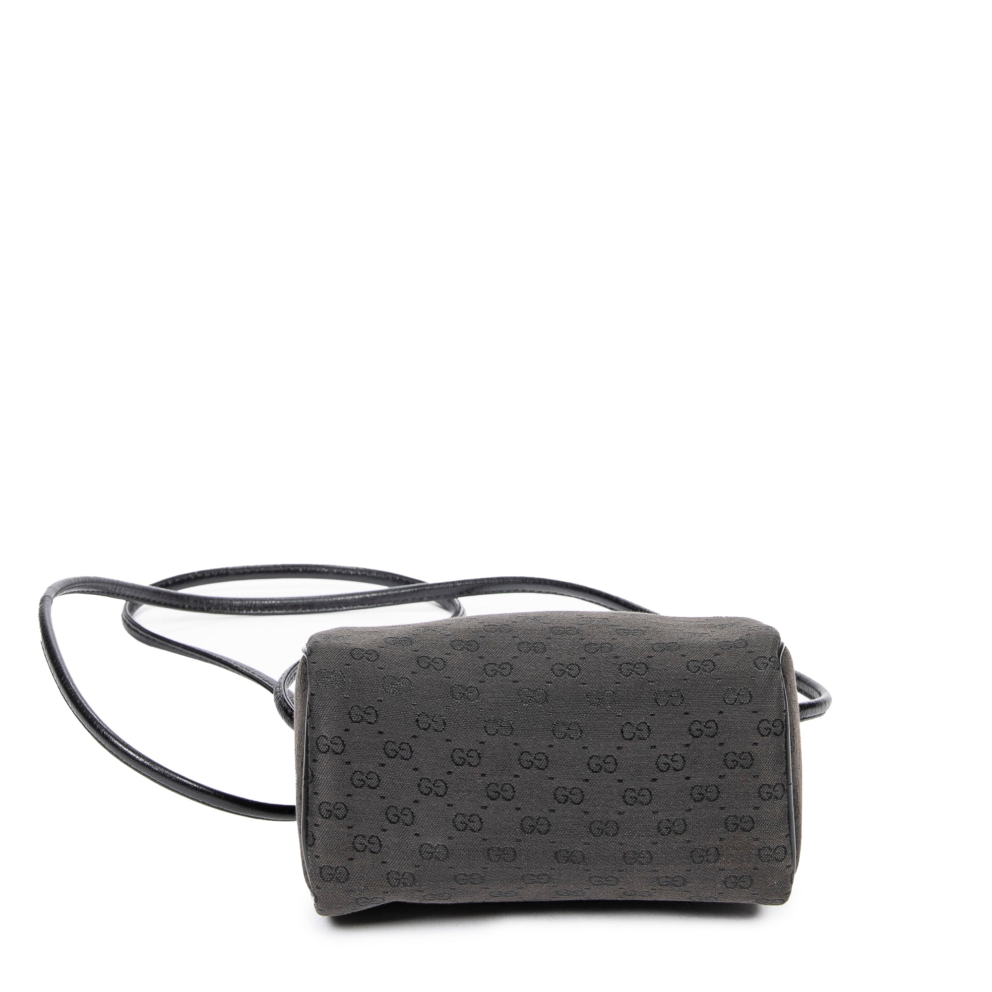 Shoulder Bag Vintage Mini Pochette Crossbody Black Microguccissima Canvas