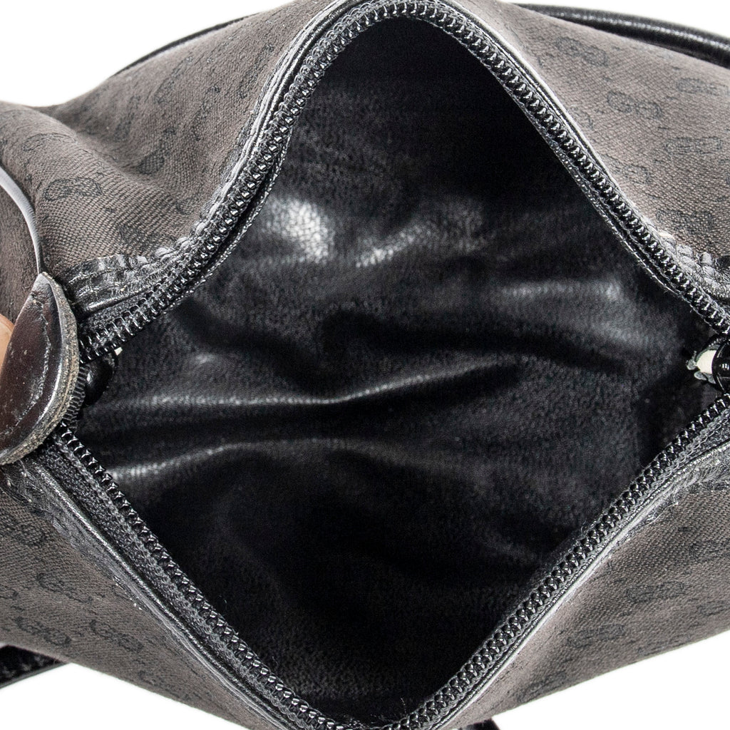 Shoulder Bag Vintage Mini Pochette Crossbody Black Microguccissima Canvas