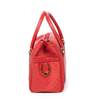 Handbag Mini Vintage Front Pocket Boston Red Microguccissima Coated Canvas