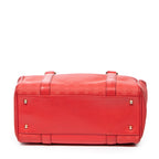 Handbag Mini Vintage Front Pocket Boston Red Microguccissima Coated Canvas