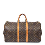 Shoulder Bag Keepall 55 Brown Monogram Canvas