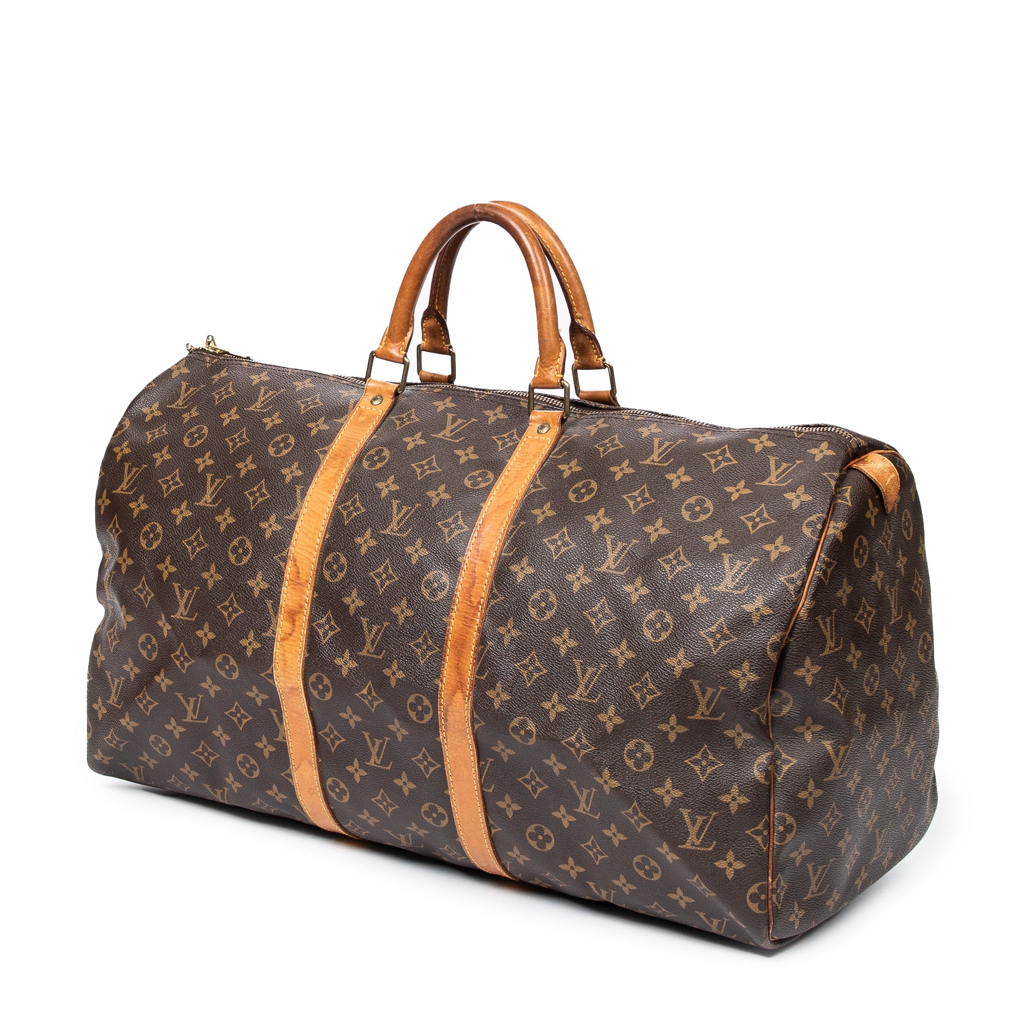 Shoulder Bag Keepall 55 Brown Monogram Canvas