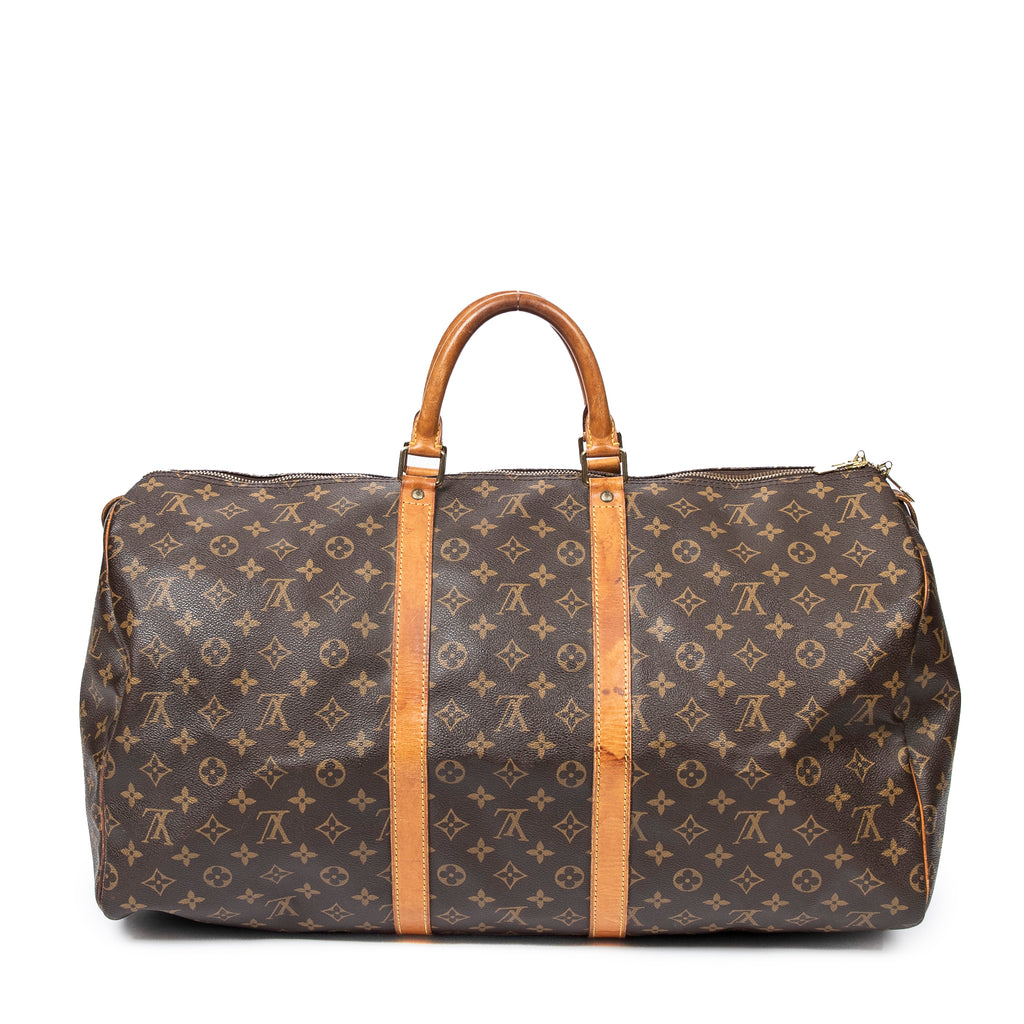 Shoulder Bag Keepall 55 Brown Monogram Canvas