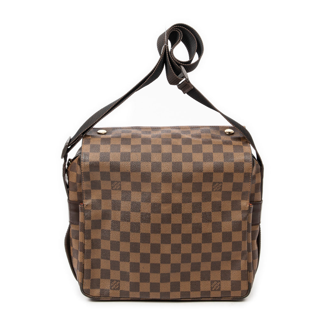 Handbag Naviglio Brown Damier Ebene