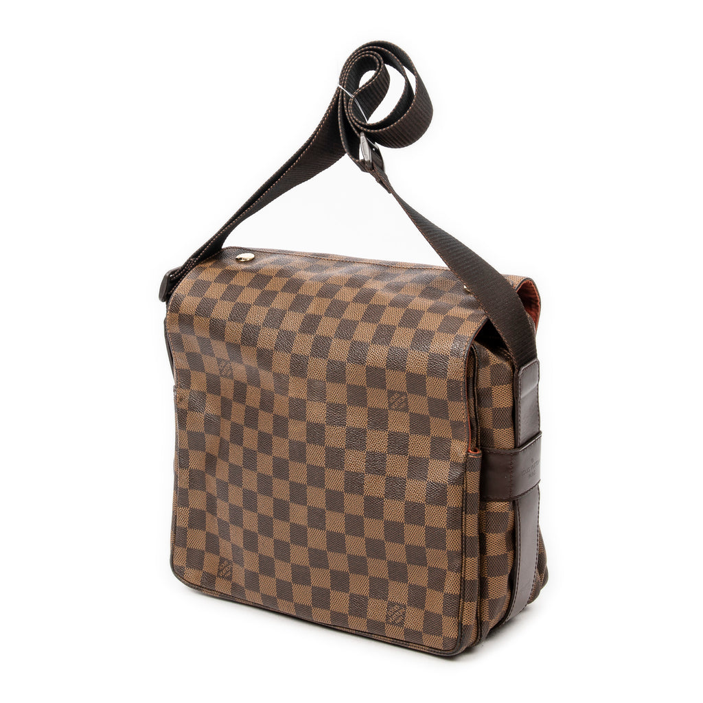 Handbag Naviglio Brown Damier Ebene
