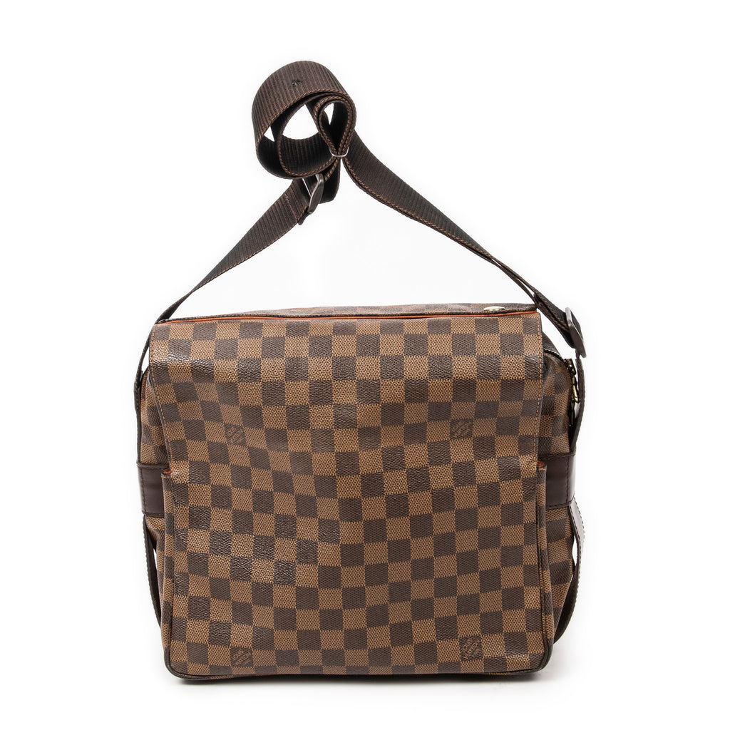 Handbag Naviglio Brown Damier Ebene