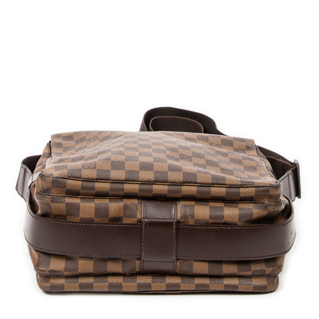 Handbag Naviglio Brown Damier Ebene