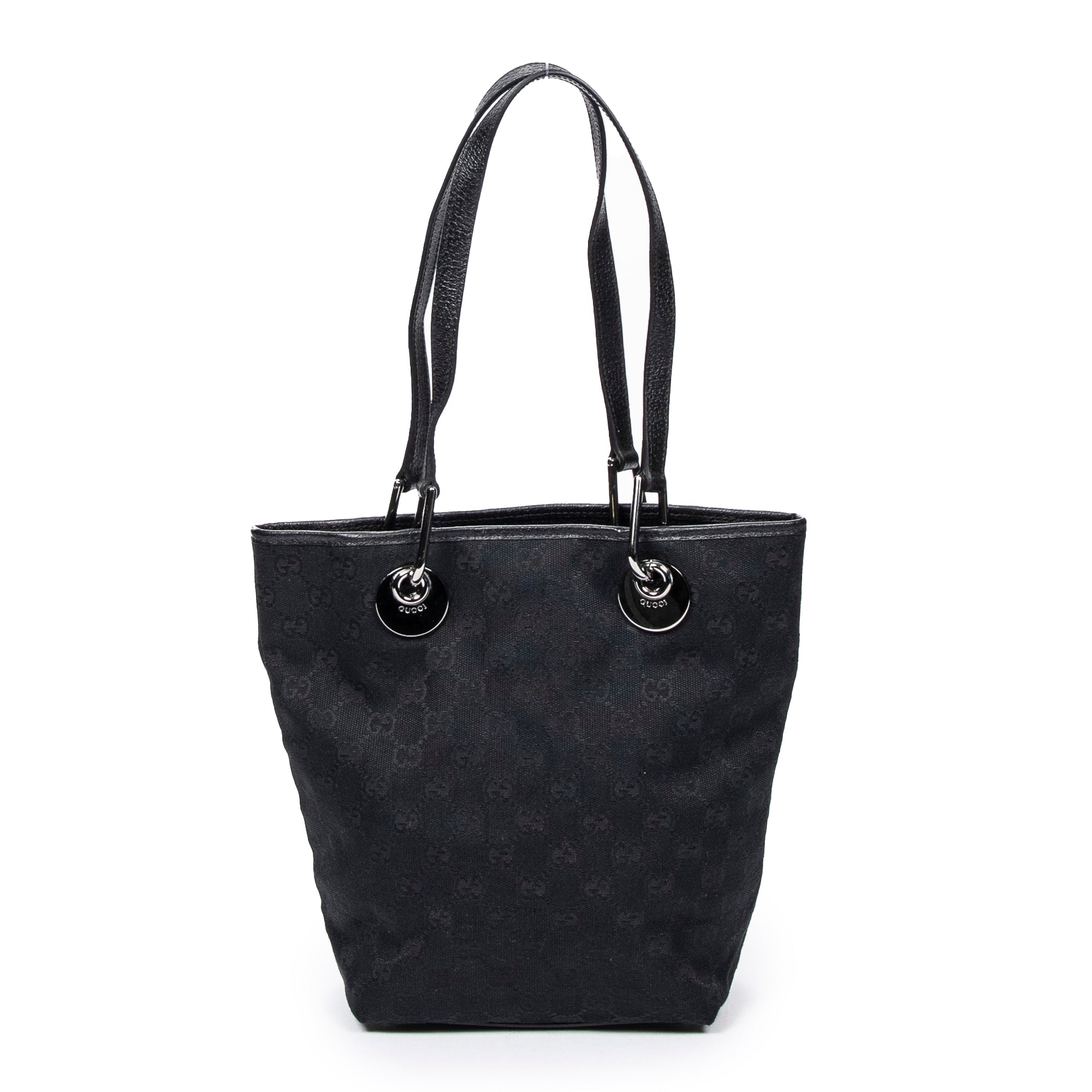 Shoulder Bag Eclipse Shopping MM Black Monogrammed Canvas