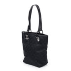 Shoulder Bag Eclipse Shopping MM Black Monogrammed Canvas