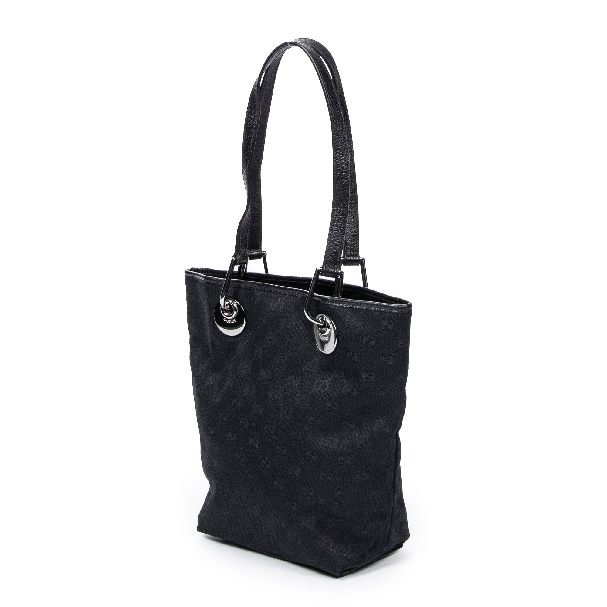 Shoulder Bag Eclipse Shopping MM Black Monogrammed Canvas
