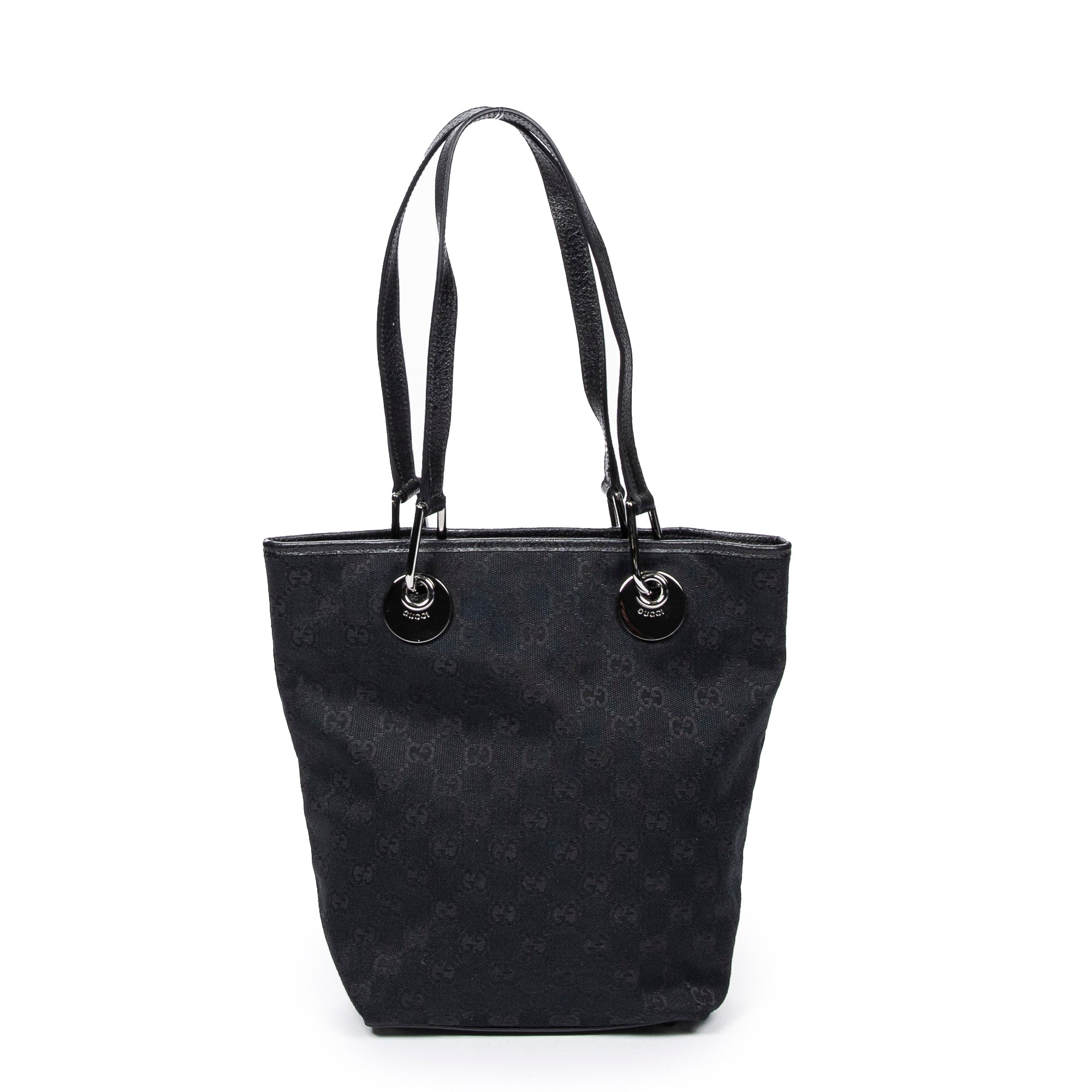 Shoulder Bag Eclipse Shopping MM Black Monogrammed Canvas