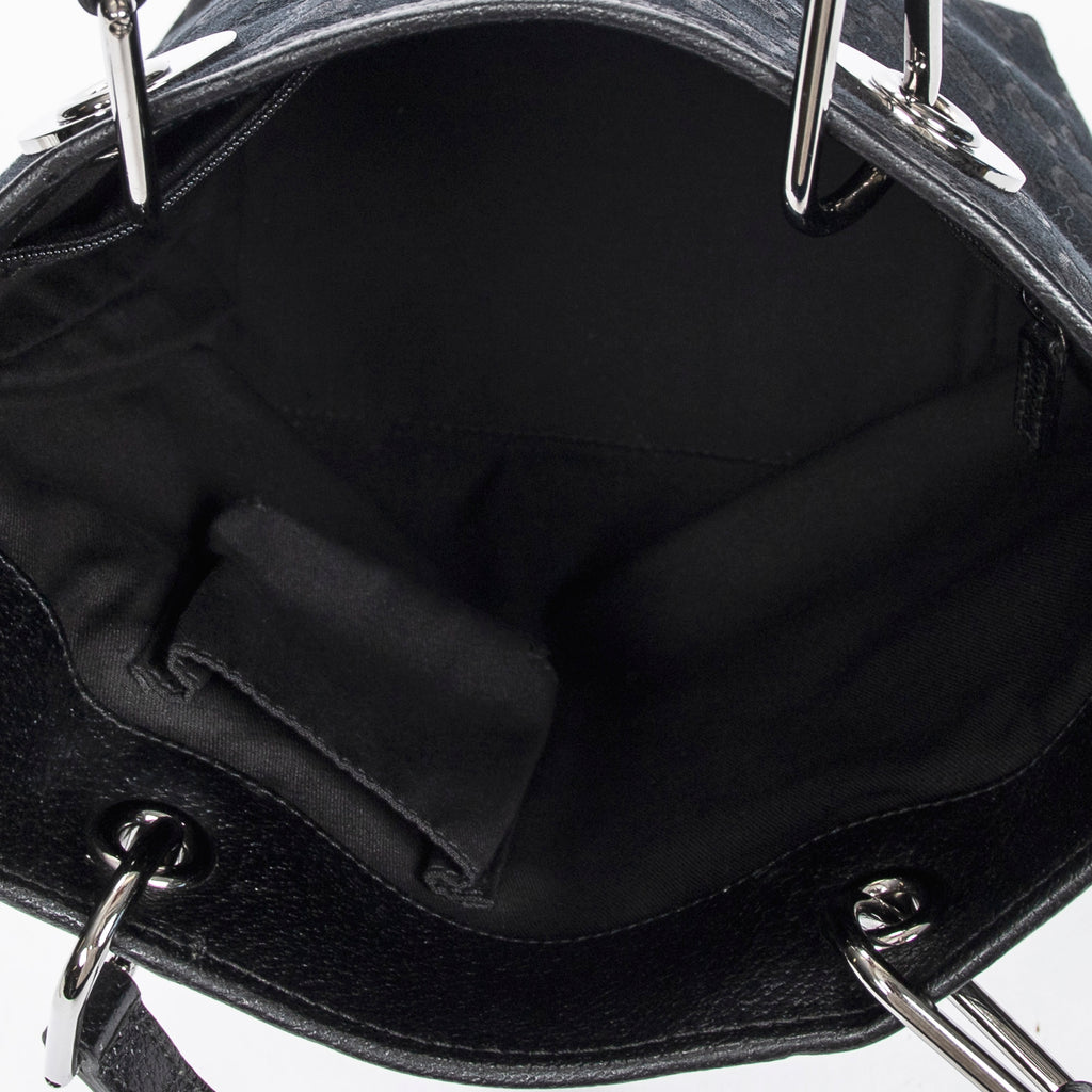 Shoulder Bag Eclipse Shopping MM Black Monogrammed Canvas
