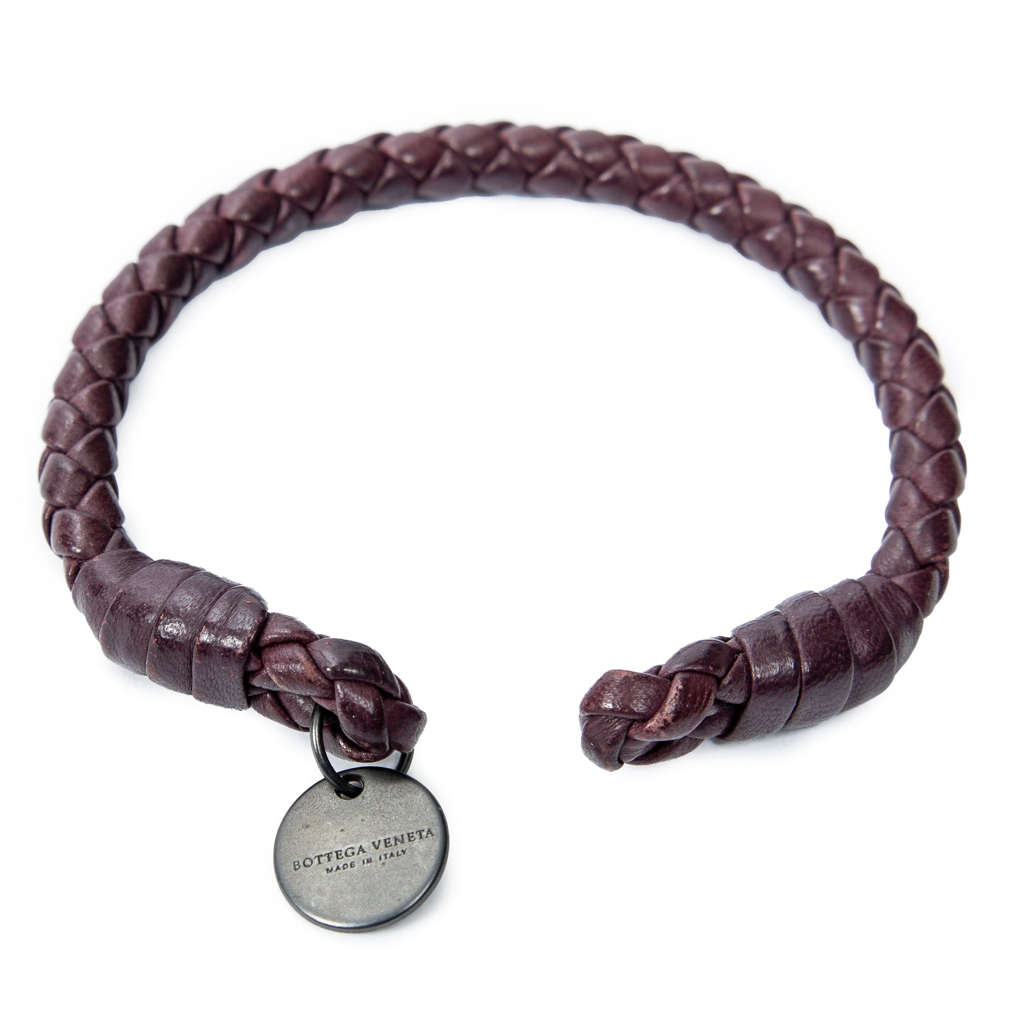 Bracelet Woven Cuff Bracelet Purple Woven Leather
