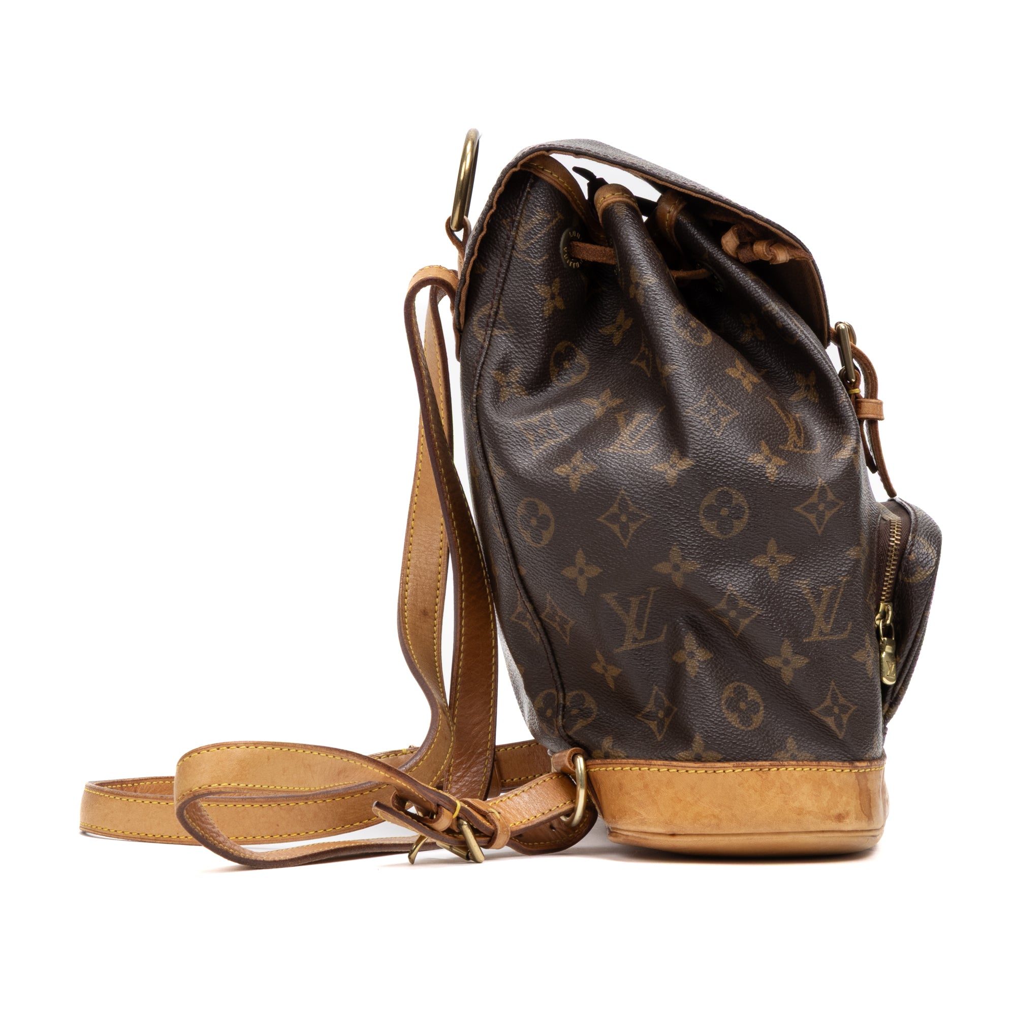 Shoulder Bag Montsouris MM Brown Monogram Canvas