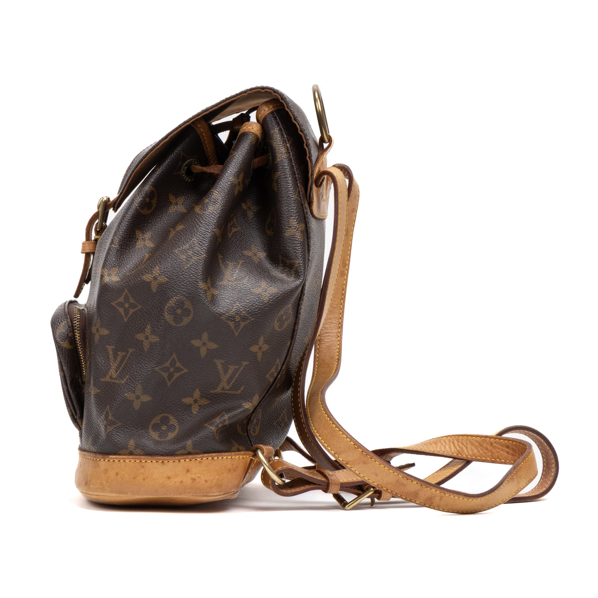 Shoulder Bag Montsouris MM Brown Monogram Canvas