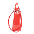 Shoulder Bag Large Lady Dior Red Cannage Patent Leather