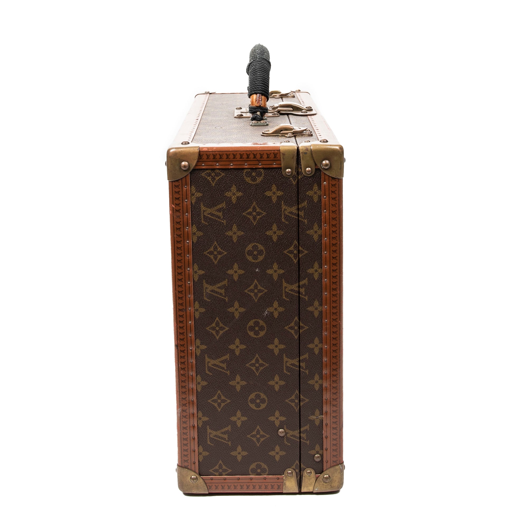 Bolsa de viaje Bisten de lona Monogram marrón
