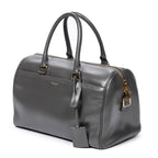 Handbag Duffle 6 Gray Smooth Calfskin Leather