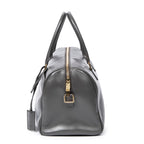 Handbag Duffle 6 Gray Smooth Calfskin Leather