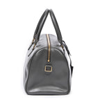 Handbag Duffle 6 Gray Smooth Calfskin Leather