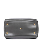 Handbag Duffle 6 Gray Smooth Calfskin Leather