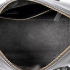 Handbag Duffle 6 Gray Smooth Calfskin Leather