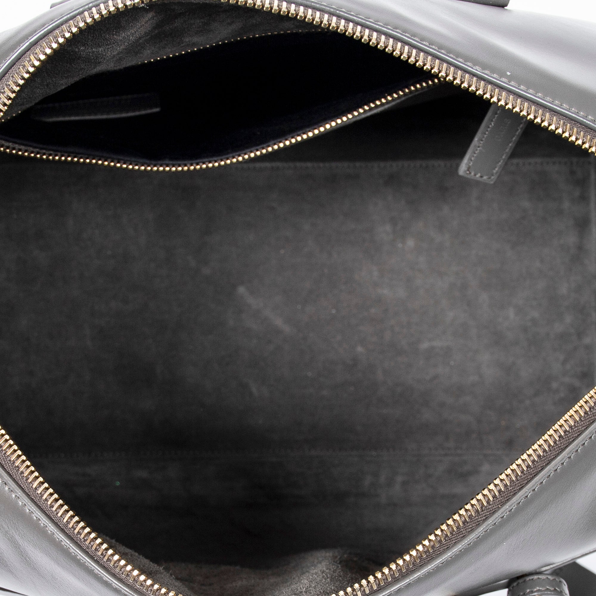 Handbag Duffle 6 Gray Smooth Calfskin Leather