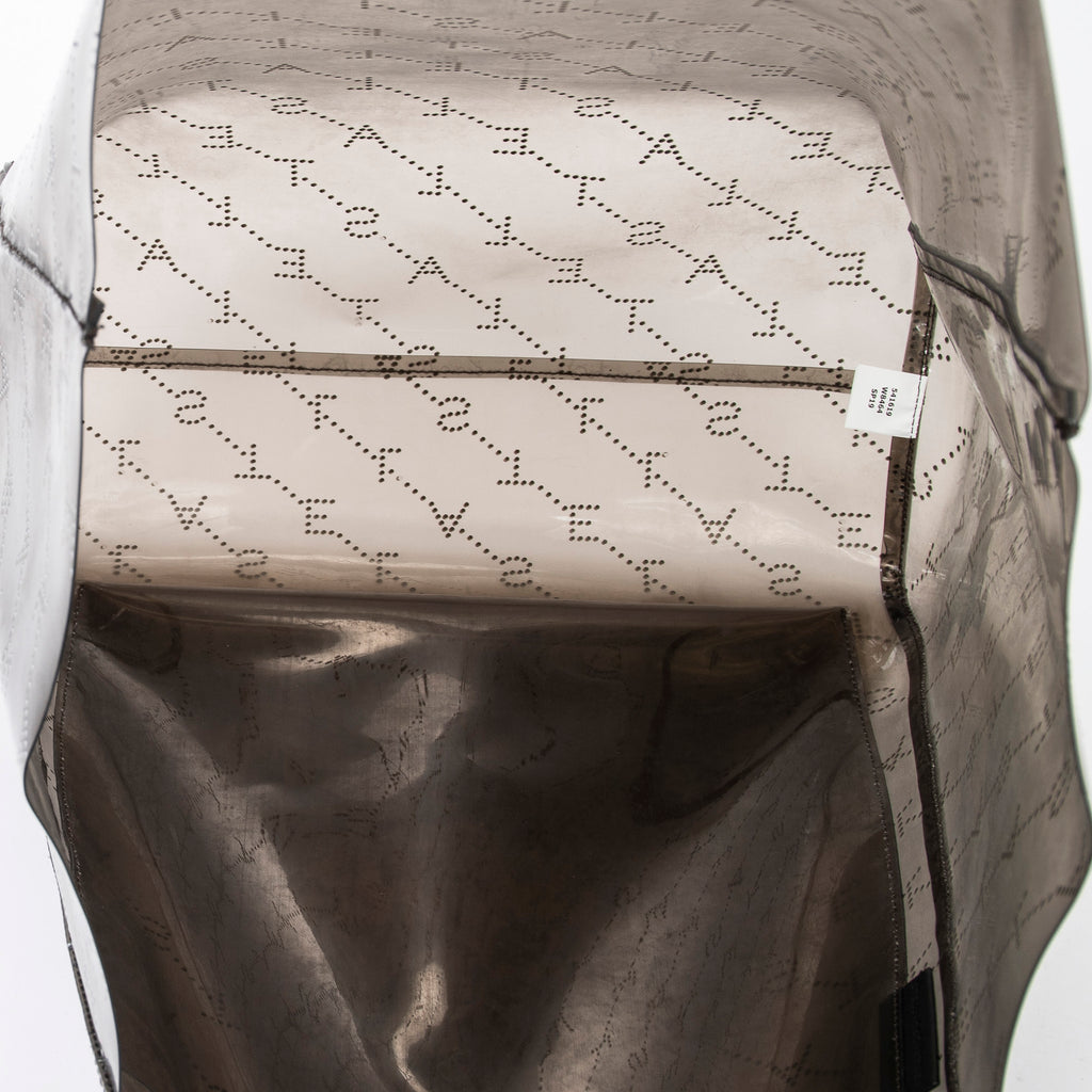 Shoulder Bag Transparent Tote Gray Monogram Resin