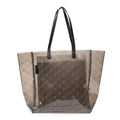 Shoulder Bag Transparent Tote Gray Monogram Resin