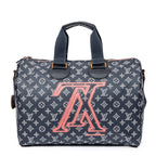 Louis Vuitton - Édition limitée rare Speedy Bandoulière Upside Down - Bleu Marine/Blanc