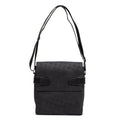 Shoulder Bag Medium Square Messenger Black Dunhill Pattern Embossed Coated Canvas