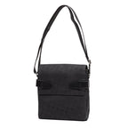 Shoulder Bag Medium Square Messenger Black Dunhill Pattern Embossed Coated Canvas