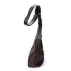 Shoulder Bag Flap Messenger Brown Monogrammed Nylon Canvas