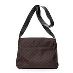 Shoulder Bag Flap Messenger Brown Monogrammed Nylon Canvas