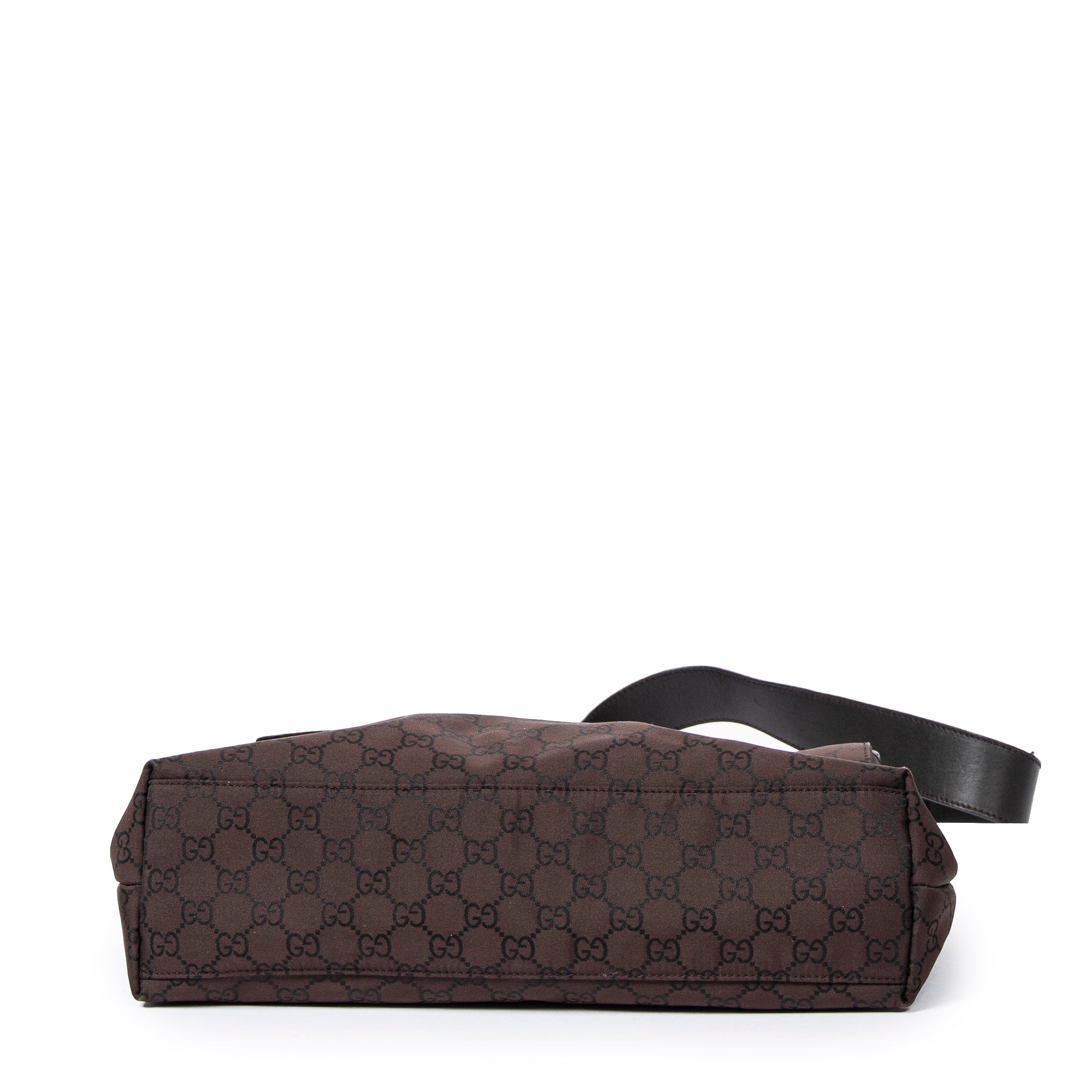 Shoulder Bag Flap Messenger Brown Monogrammed Nylon Canvas